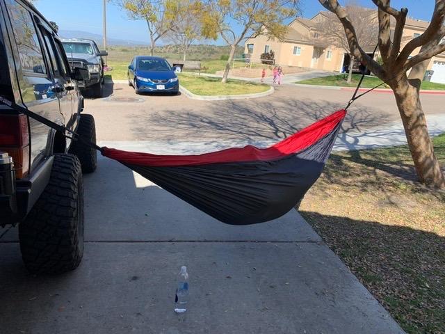 Wise Owl Outfitters Hammock for Camping Double Hammocks Gear for The Outdoors Backpacking Survival or Travel - Portable Lightweight Parachute Nylon DO Charcoal & Red customer photo 2