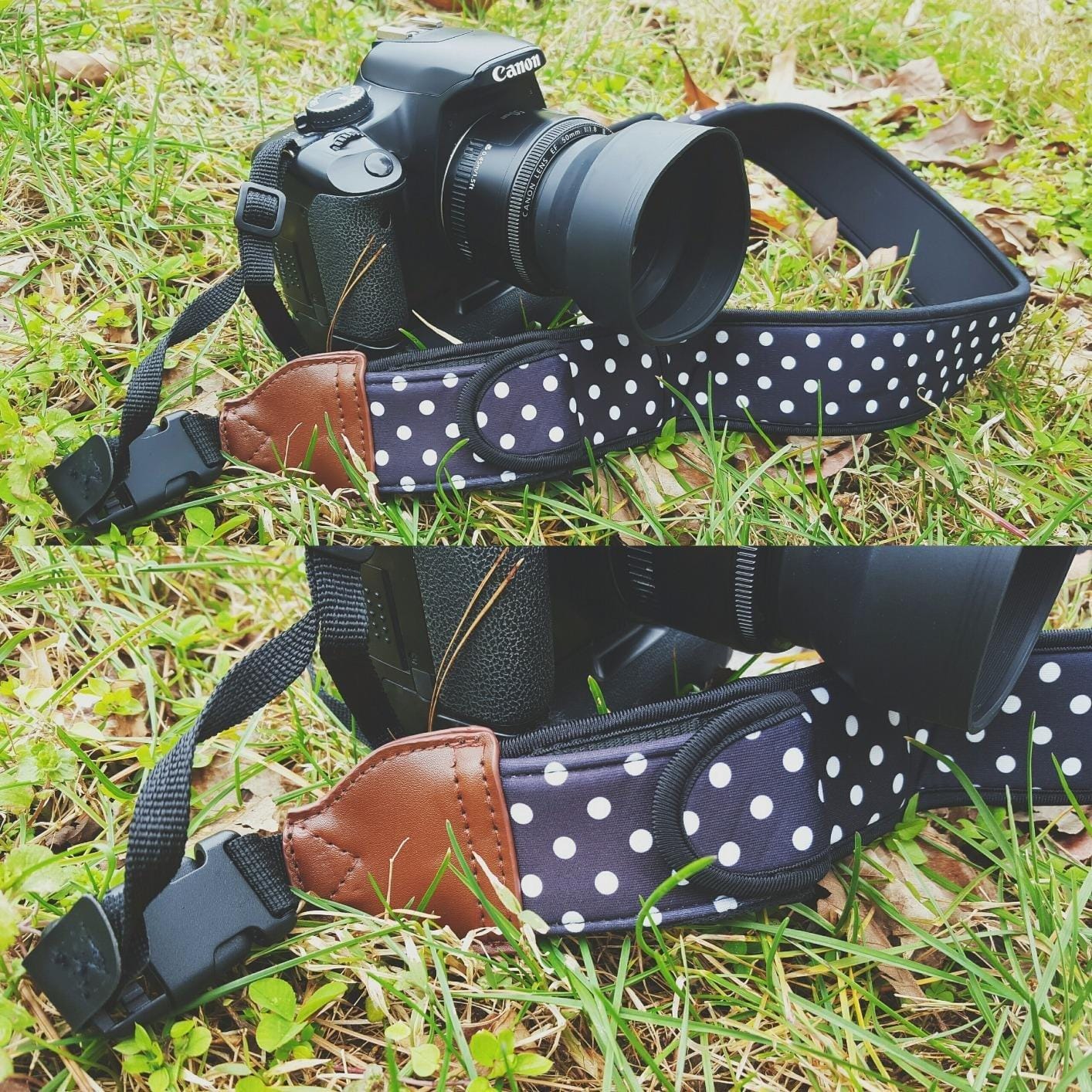 USA Gear TrueSHOT Camera Strap Neoprene Camera Straps - Padded Neck Strap, Pockets, and Quick Release Buckles - Compatible with Canon, Nikon, Sony and More DSLR and Mirrorless Cameras (Black) customer photo 1