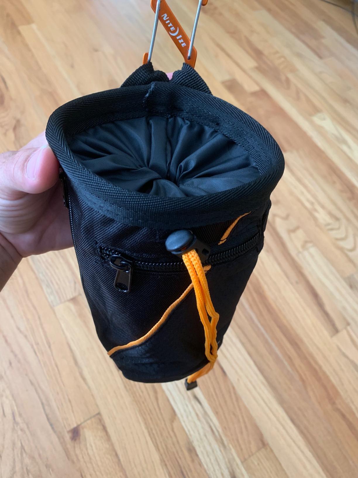 Chalk Bag for Rock Climbing - Rock Climbing Gifts Gear Accessories - Quick-Clip Belt, Large Zippered Pockets & Brush Holder - Weight Lifting, Gym, Bouldering, Disc Golf, Wall, Rock Climbing Chalk Bag customer photo 2