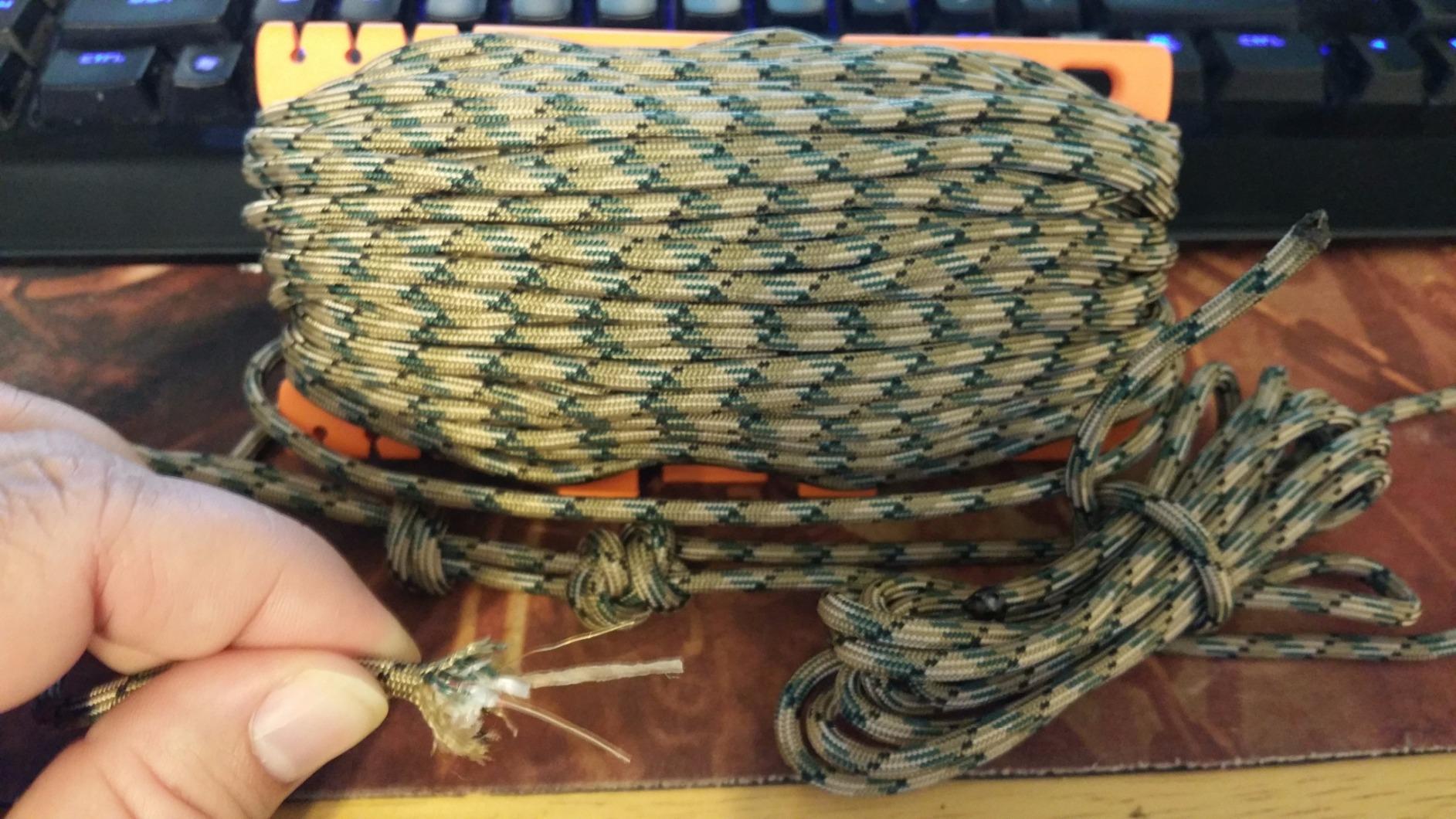 TITAN Survival Patented Paracord 550 - 25ft, 100ft, 500ft & Color Options - 620LB Strength Survival Paracord Military Spec with 3 Strands - Heavy Duty Hank Cord for Camping & Outdoors with Firestarter customer photo 1
