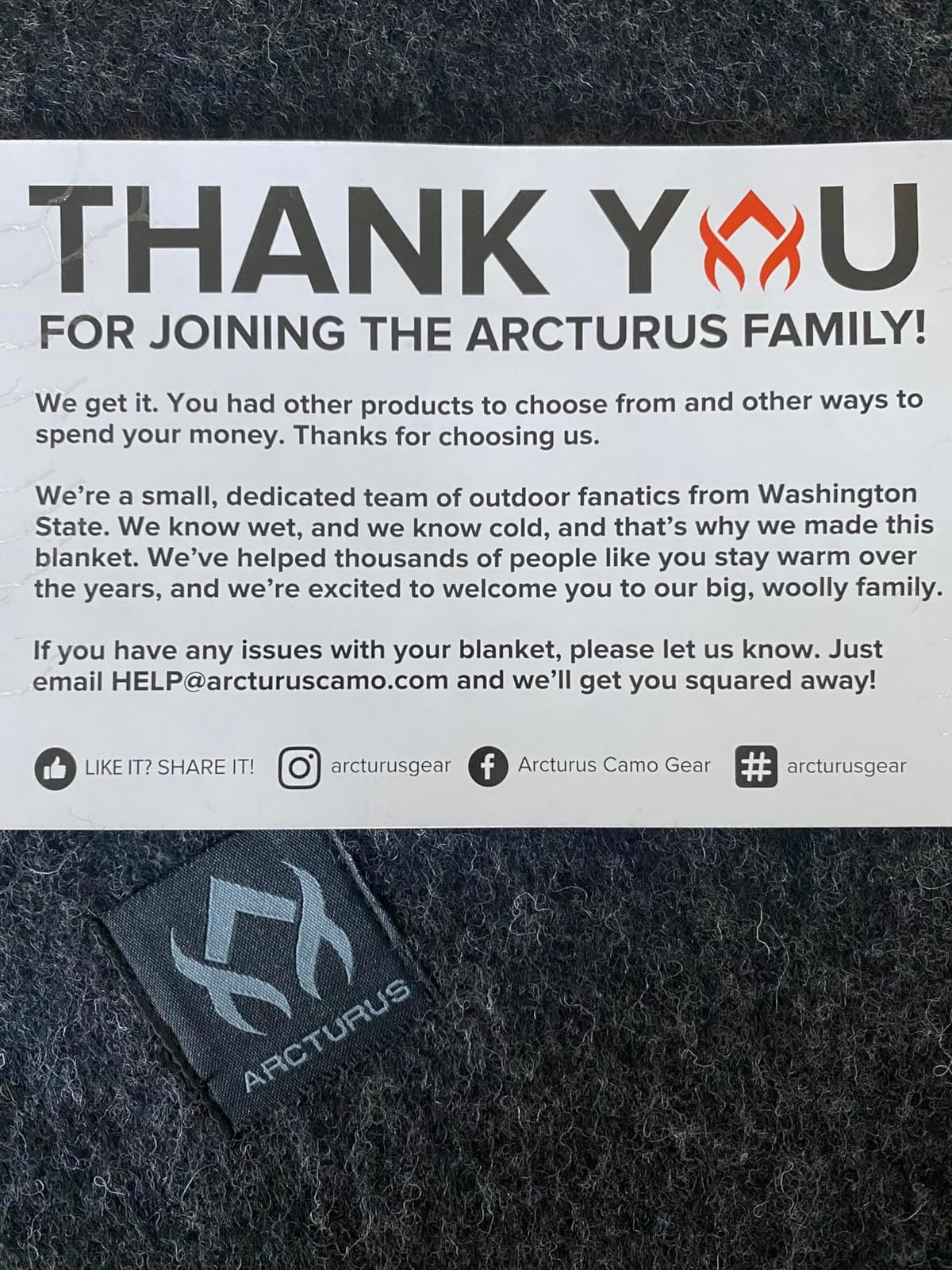 Arcturus Military Wool Blanket - Warm, Thick, Washable - Great for Outdoors, Camping, Stadium Blanket, Picnics, Travel - Car & Bushcraft Survival Kits customer photo 2