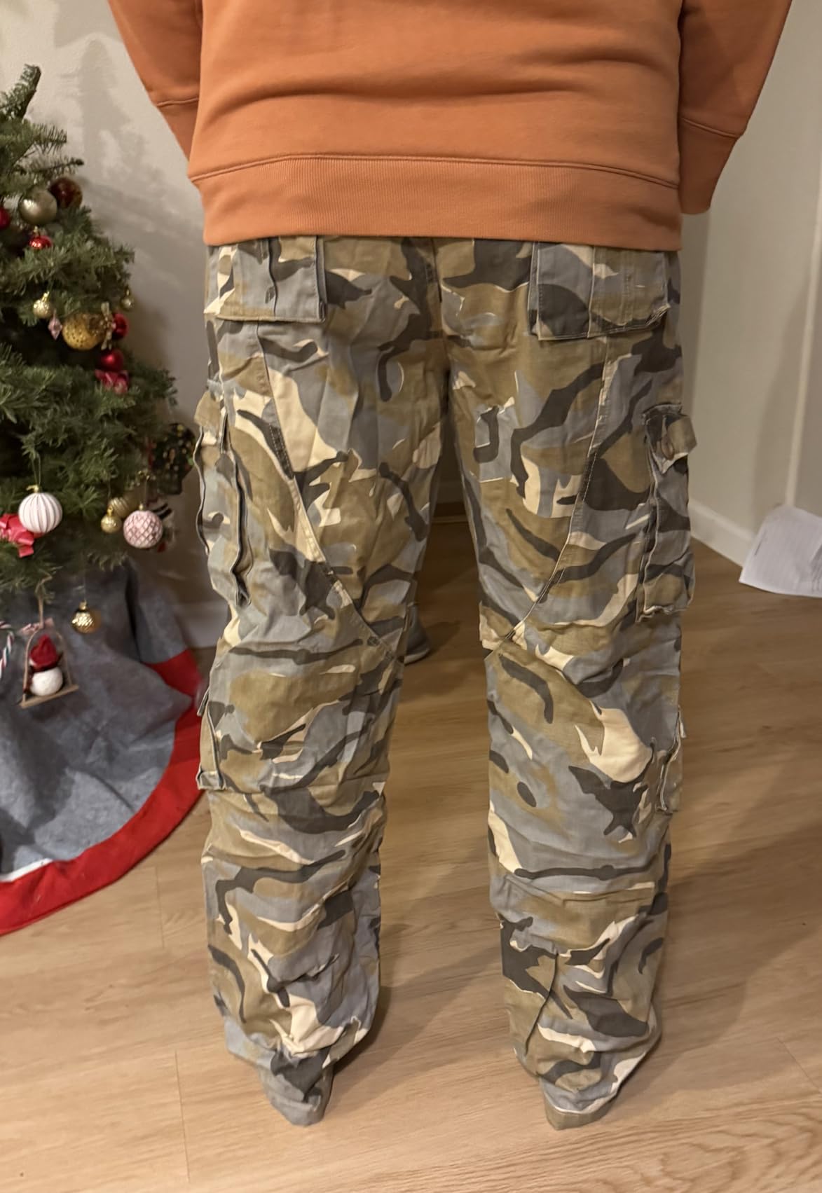 Mens Cargo Pants Camo Work Tactical Rip Stop BDU Casual Army Military Pants customer photo 1