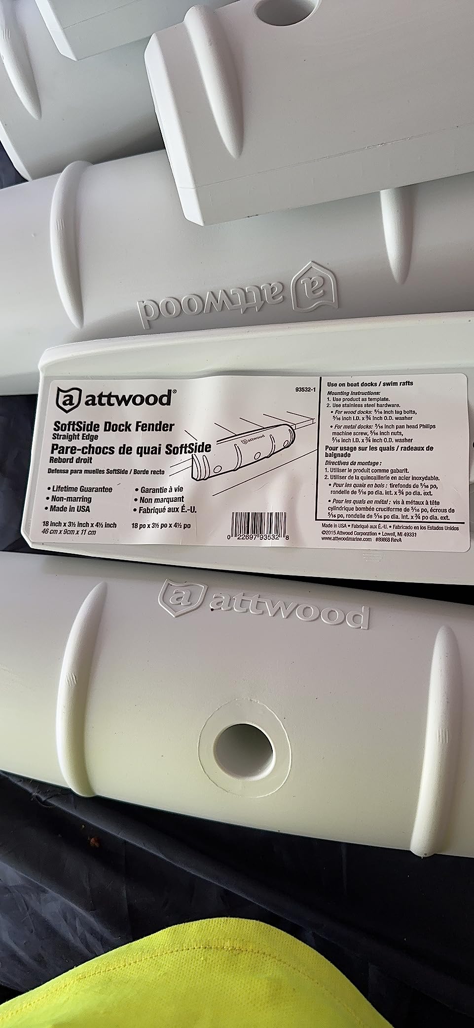 attwood 93532-1 Softside UV-Resistant Marine Dock Fender customer photo 1