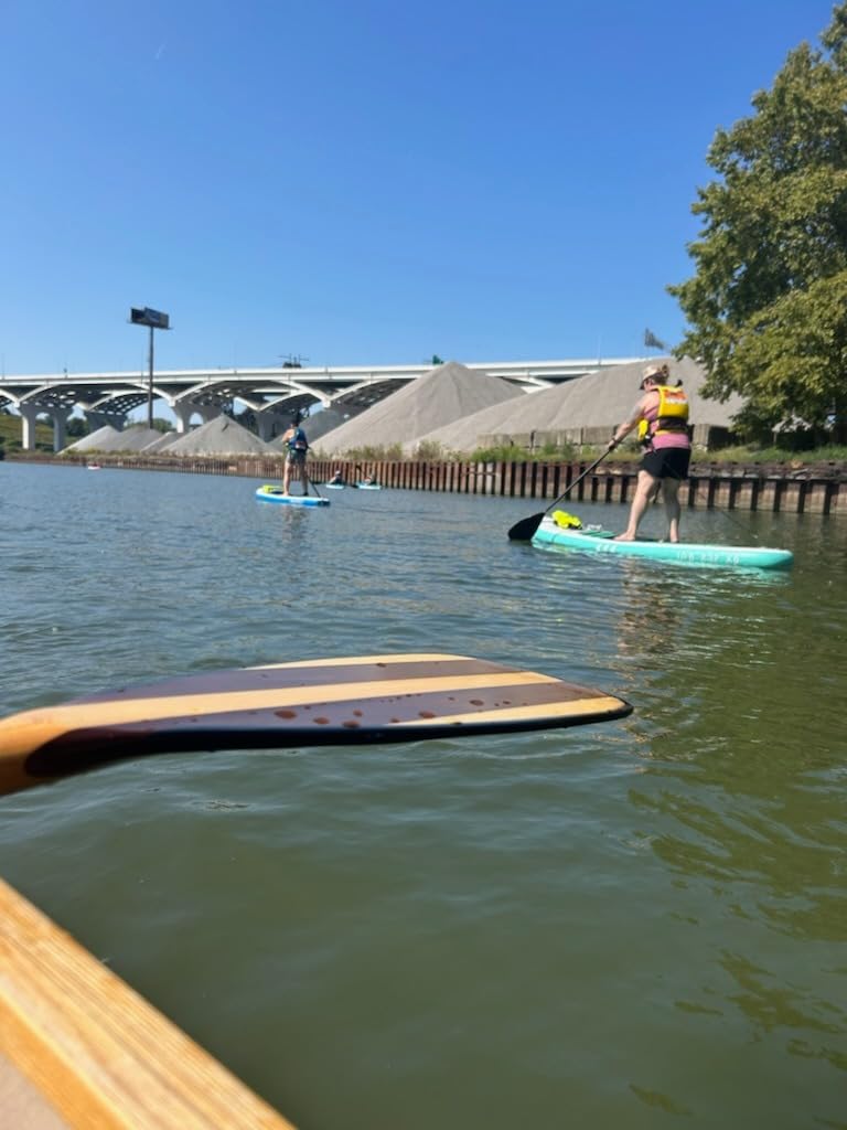 BENDING BRANCHES Cruiser Plus 11 Wood Canoe Paddle - 18-Laminate Basswood Shaft, Rockgard Protected Hardwood Blade with Fiberglass Wrap, 11 Degree Bent Shaft, Classic Palm Grip for Rivers & Lakes customer photo 1