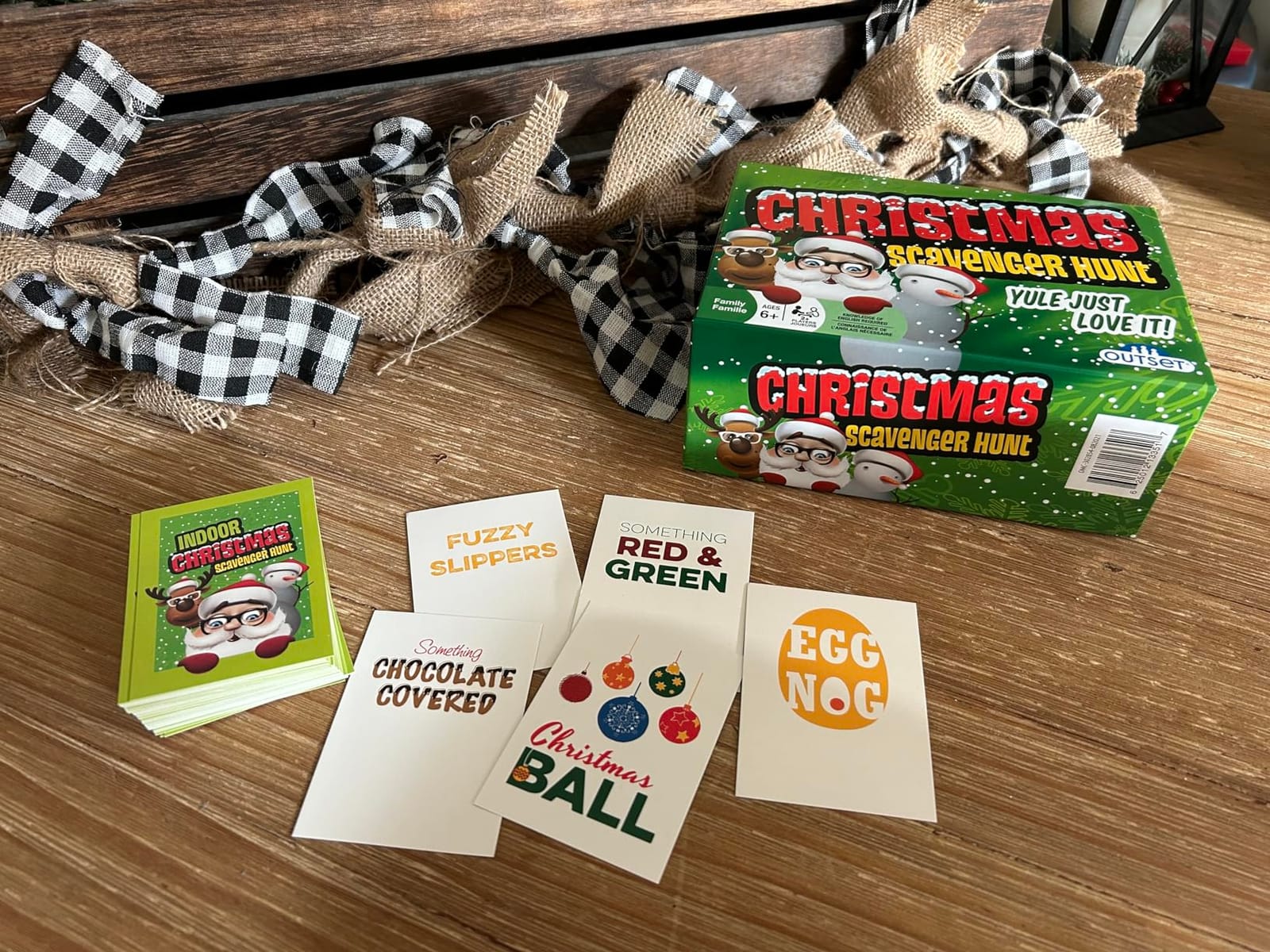 Outset Media Christmas Scavenger Hunt Game - Includes 220 Cards with Holiday Themed Objects Found Both Inside and Outside The Home (Ages 6+) customer photo 1