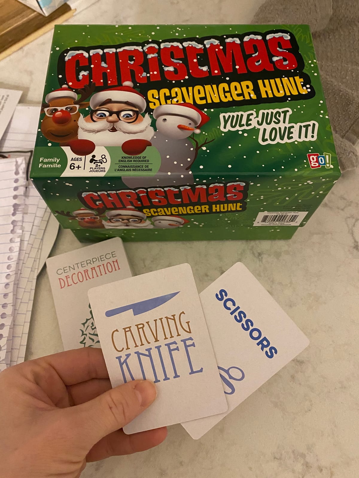 Outset Media Christmas Scavenger Hunt Game - Includes 220 Cards with Holiday Themed Objects Found Both Inside and Outside The Home (Ages 6+) customer photo 2