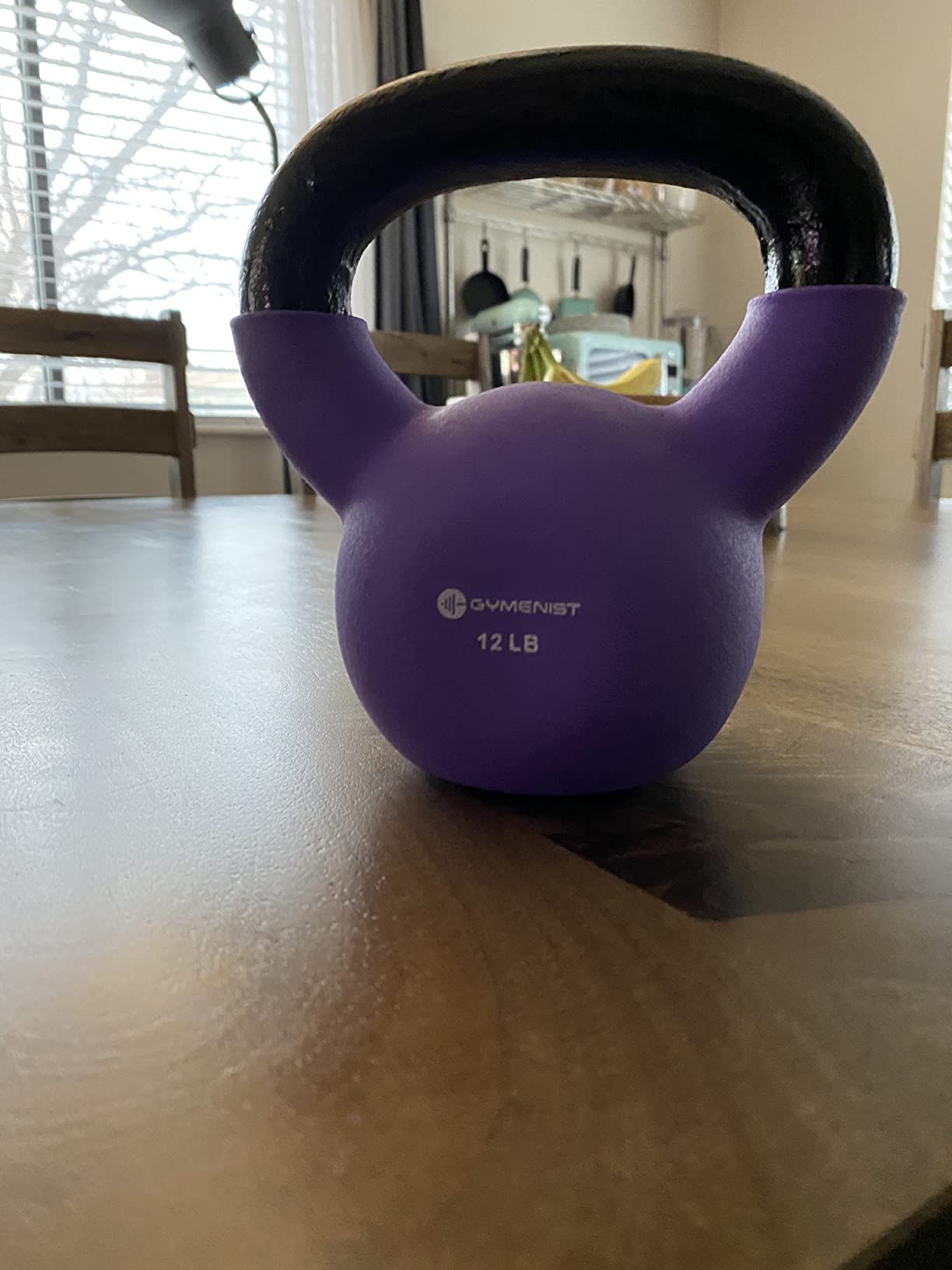 GYMENIST Kettlebell Fitness Iron Weights with Neoprene Coating Around The Bottom Half of The Metal Kettle Bell customer photo 2