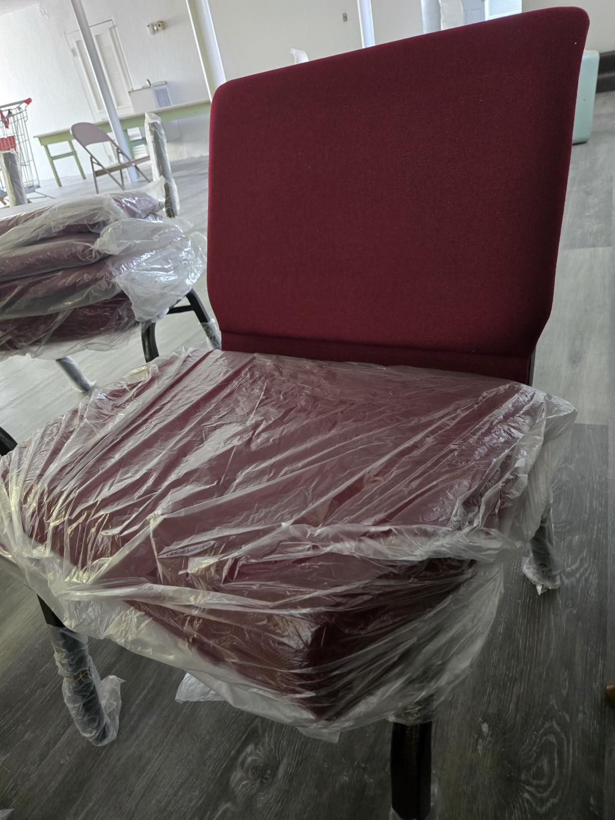 Flash Furniture HERCULES Series 21''W Stacking Church Chair - Caramel Fabric customer photo 1