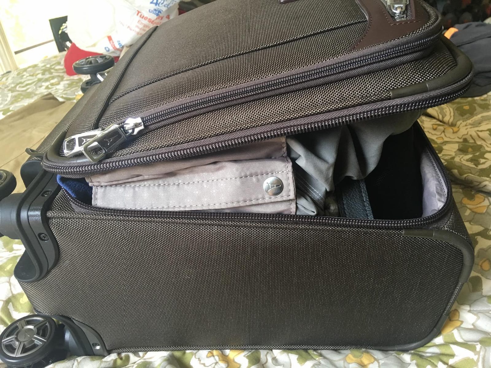 Travelpro Platinum Elite Underseat Spinner Tote Bag with USB Port customer photo 2