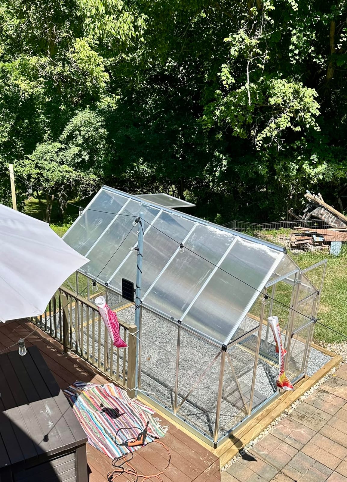 Palram - Canopia Hybrid Lean-To 4' x 8' Polycarbonate Greenhouse, Silver | Outdoor Backyard Home Garden Walk-In DIY Kit, Twin-Wall UV Protected, Heavy-Duty Aluminum Frame, Lockable Door, Roof Vent customer photo 1