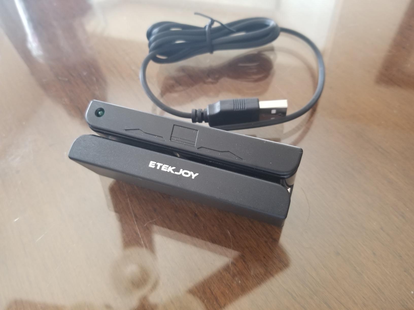 USB 3-Track Magnetic Stripe Card Reader POS Credit Card Reader Swiper MagStripe Swipe Card Reader ET-MSR90 customer photo 1