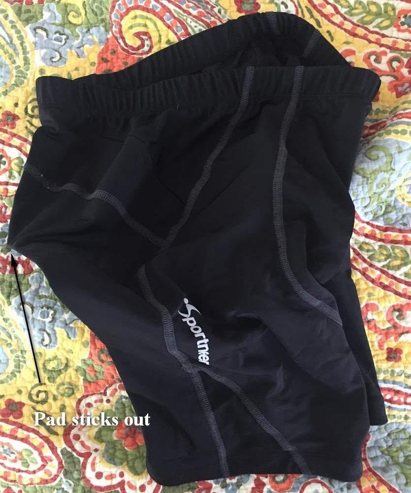 Sportneer Padded Bike Shorts for Men 4D Padding Mens Bicycle Cycling Biking Shorts UPF 50+ Breathable customer photo 2