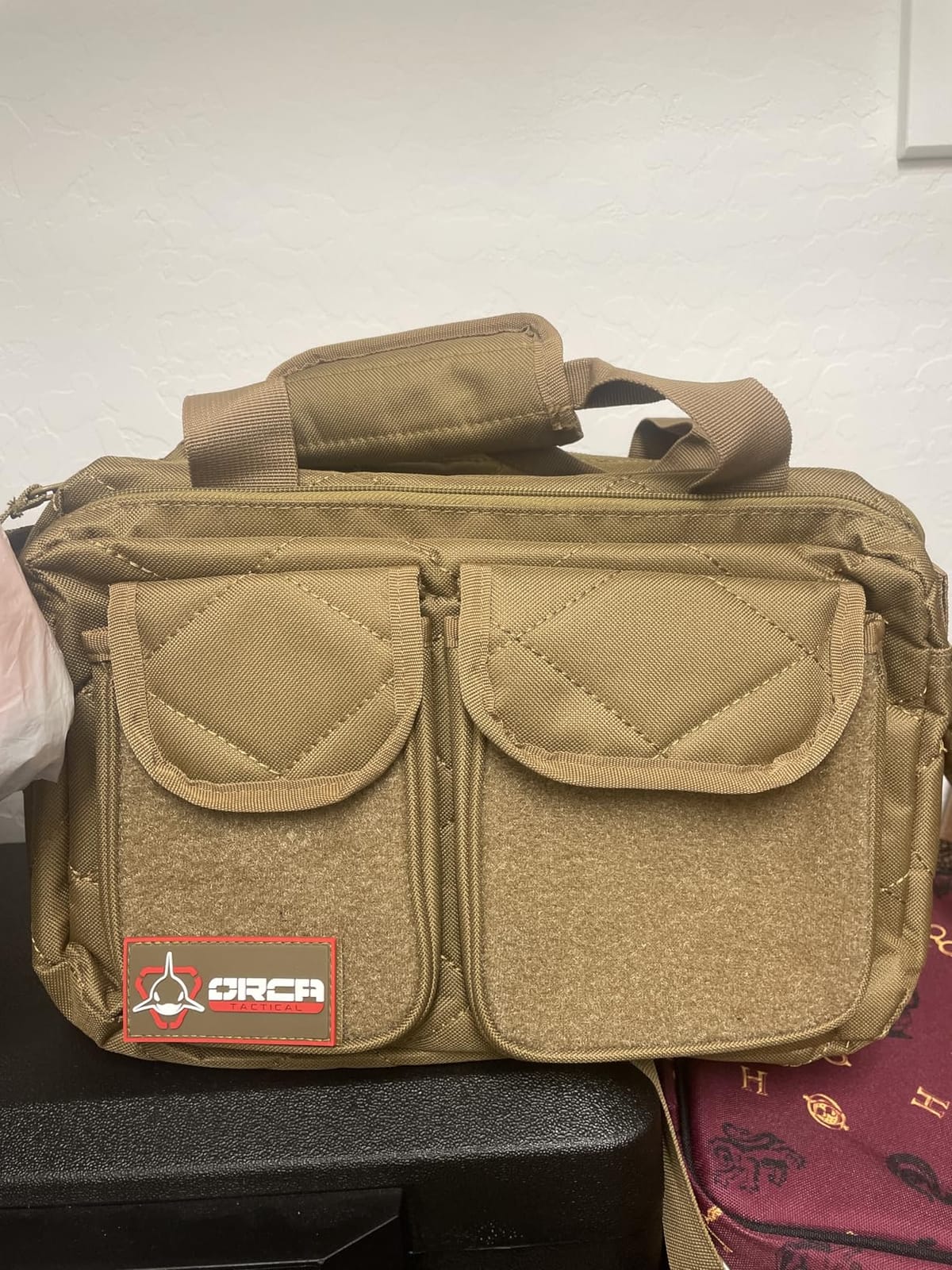 Orca Tactical Gun Range Bag for Shooting - 3+ Compact Pistol Revolver Range Bag for Handguns and Ammo - Self Standing Gun Bag - Handguns Bag with Durable Double Stitching Lockable YKK Zippers customer photo 2