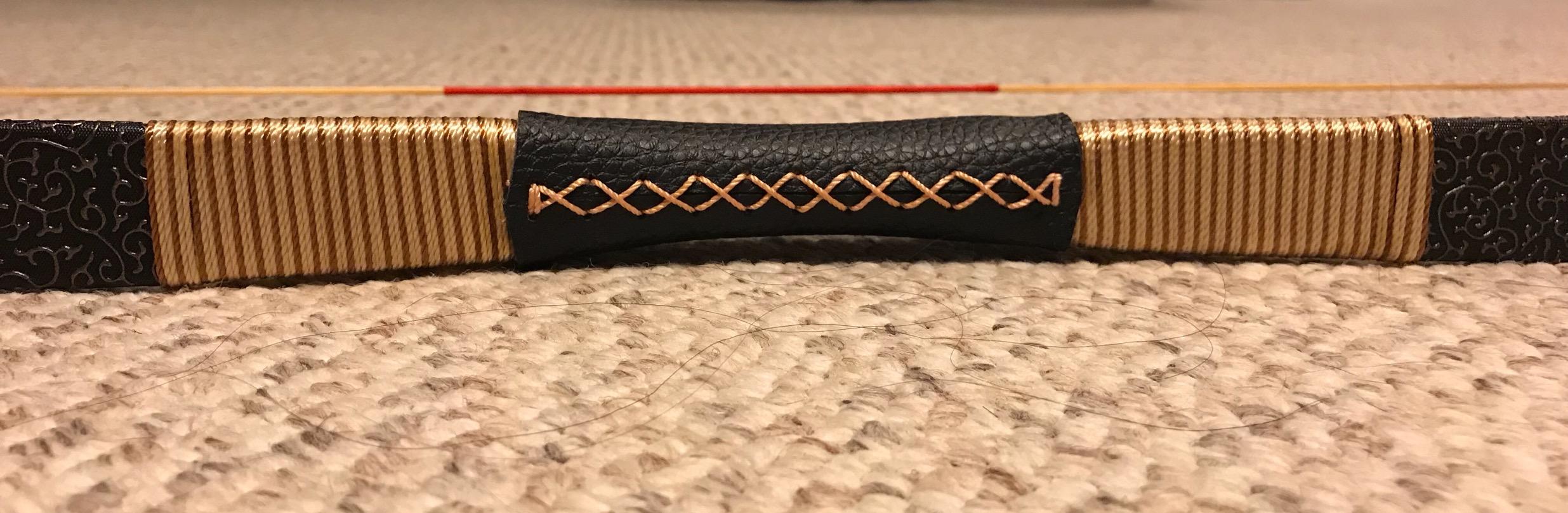 TOPARCHERY Black Hunter Traditional Recurve Bow 53'' Archery Hunting Handmade Horse Bow Longbow 30-50 lbs customer photo 2