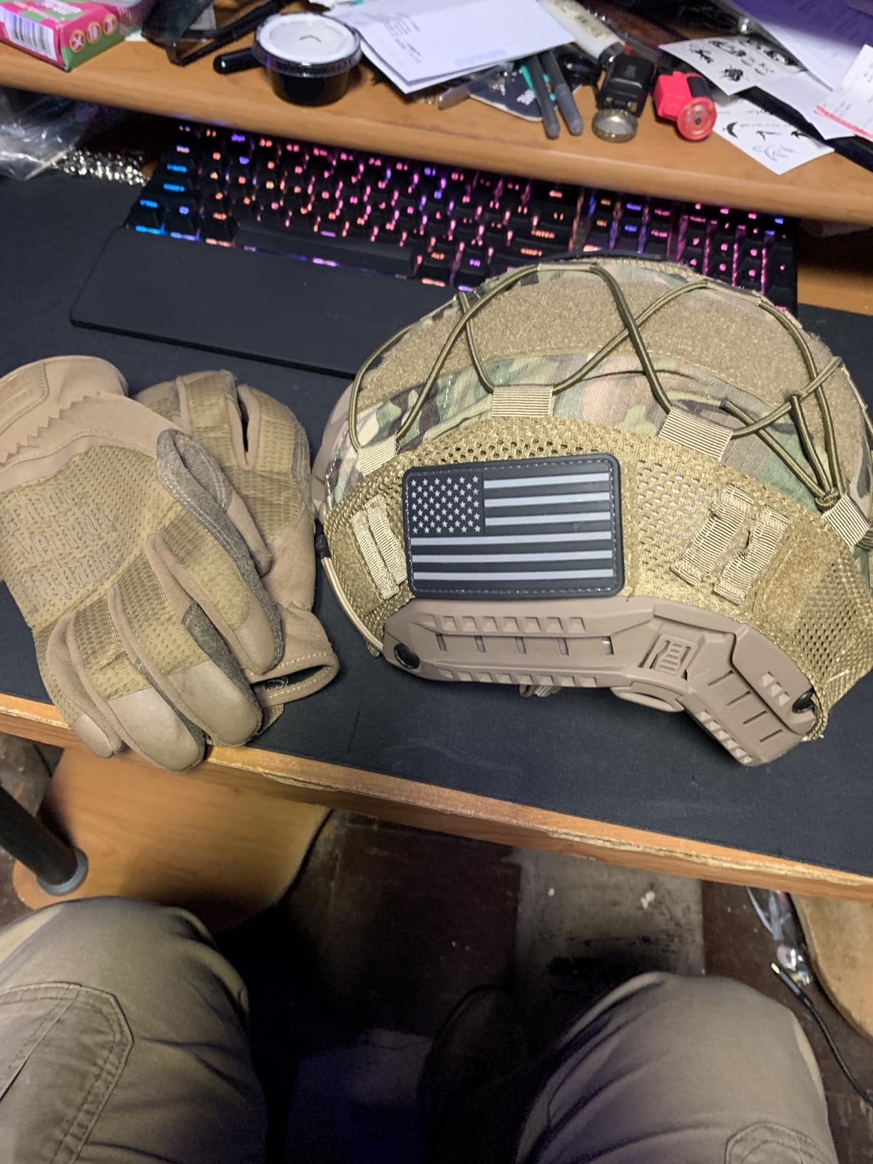 ATAIRSOFT Adjustable Maritime Helmet ABS for Airsoft Paintball customer photo 2