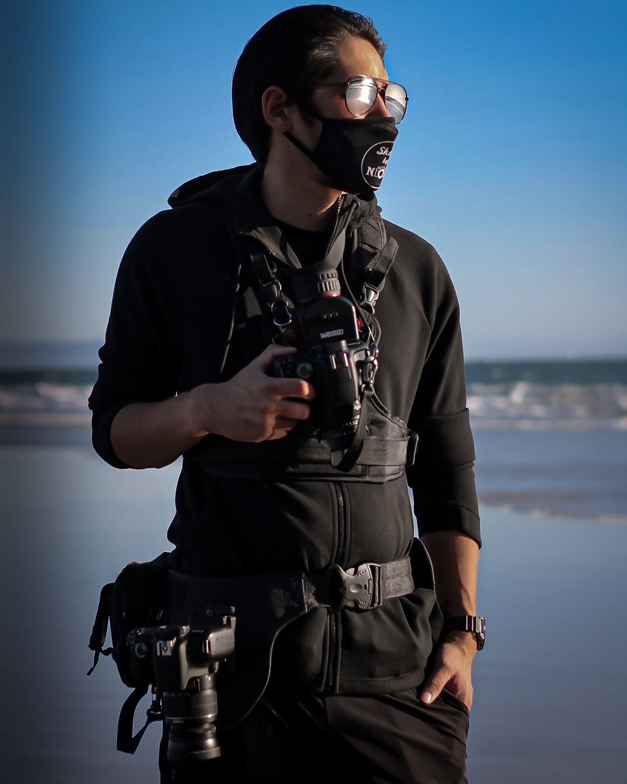 Nicama Camera Harness Carrier Chest Vest for 2 Cameras Canon Nikon Sony - for Canon 6D 5D2 5D3 Nikon D800 D810 Sony A7S A7R A7S2 Sigma Olympus DSLR Hiking Climbing Wedding Travel customer photo 1