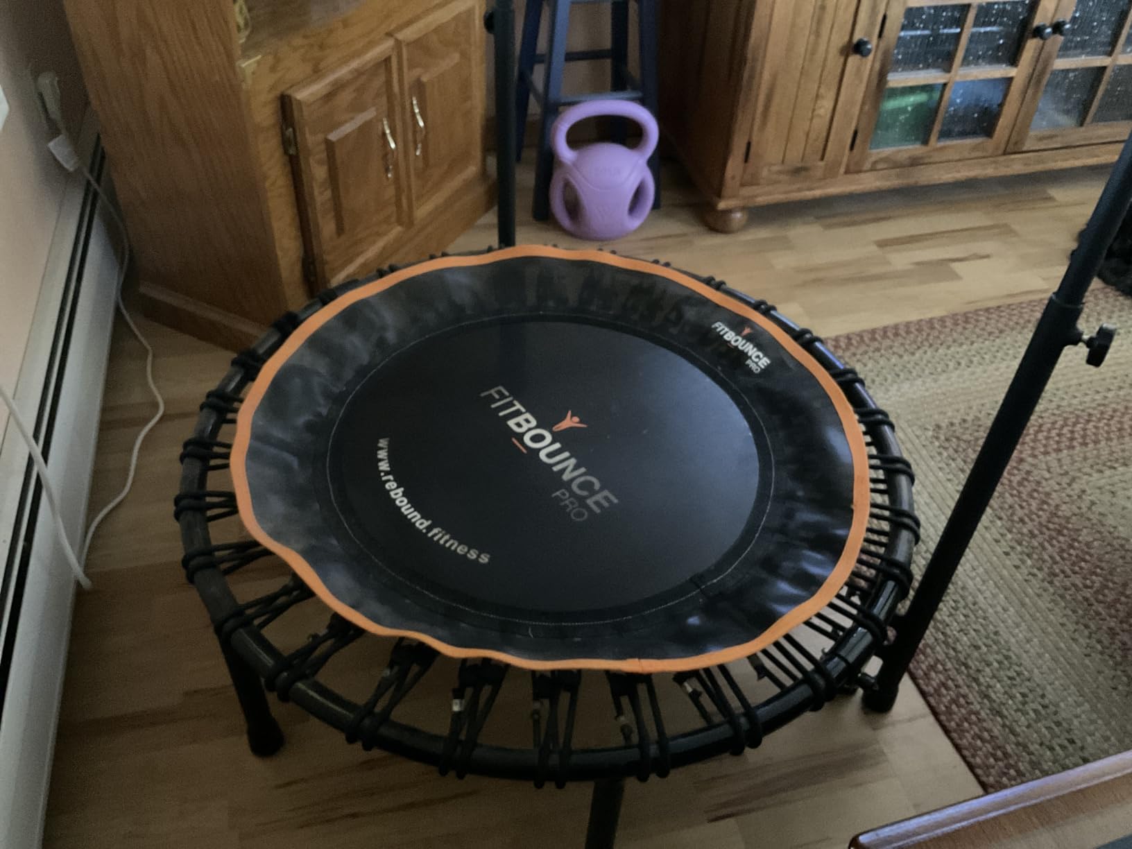 MXL FIT Bounce PRO Bungee Rebounder - Premium Indoor Mini Trampoline for Adults, Silent Low-Impact Bounce, Half-Folding with Foldable Steel Legs & Carry Bag - 40 in, 400lb customer photo 2