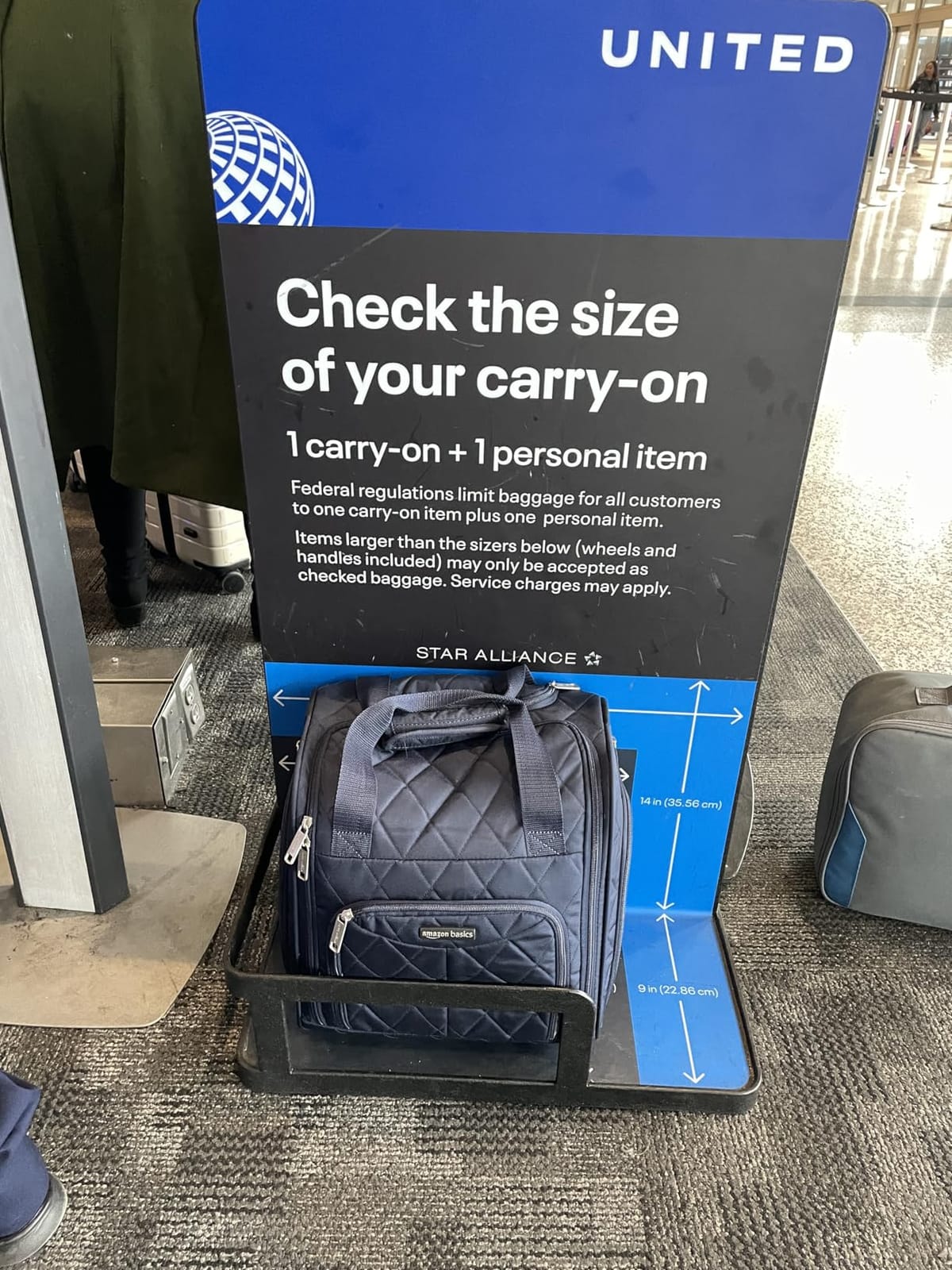 Amazon Basics Underseat Carry-On Luggage with Wheels and Handle, 14