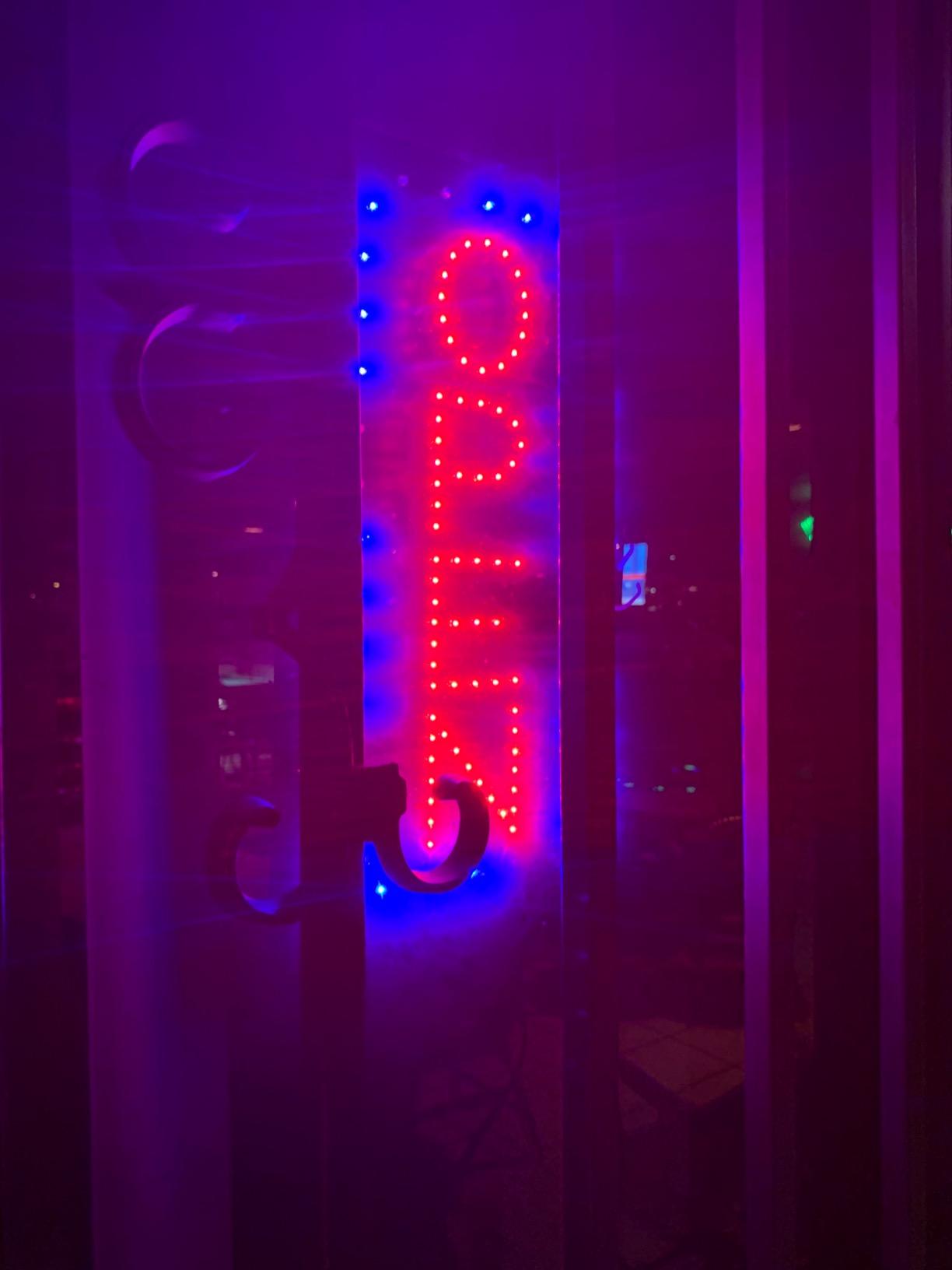 Open Sign for Business, Bright Vertical Neon-Style LED Sign | Includes Business Hours and Open & Closed Signs - Ideal for Stores, Bars, Restaurants and Retail customer photo 1