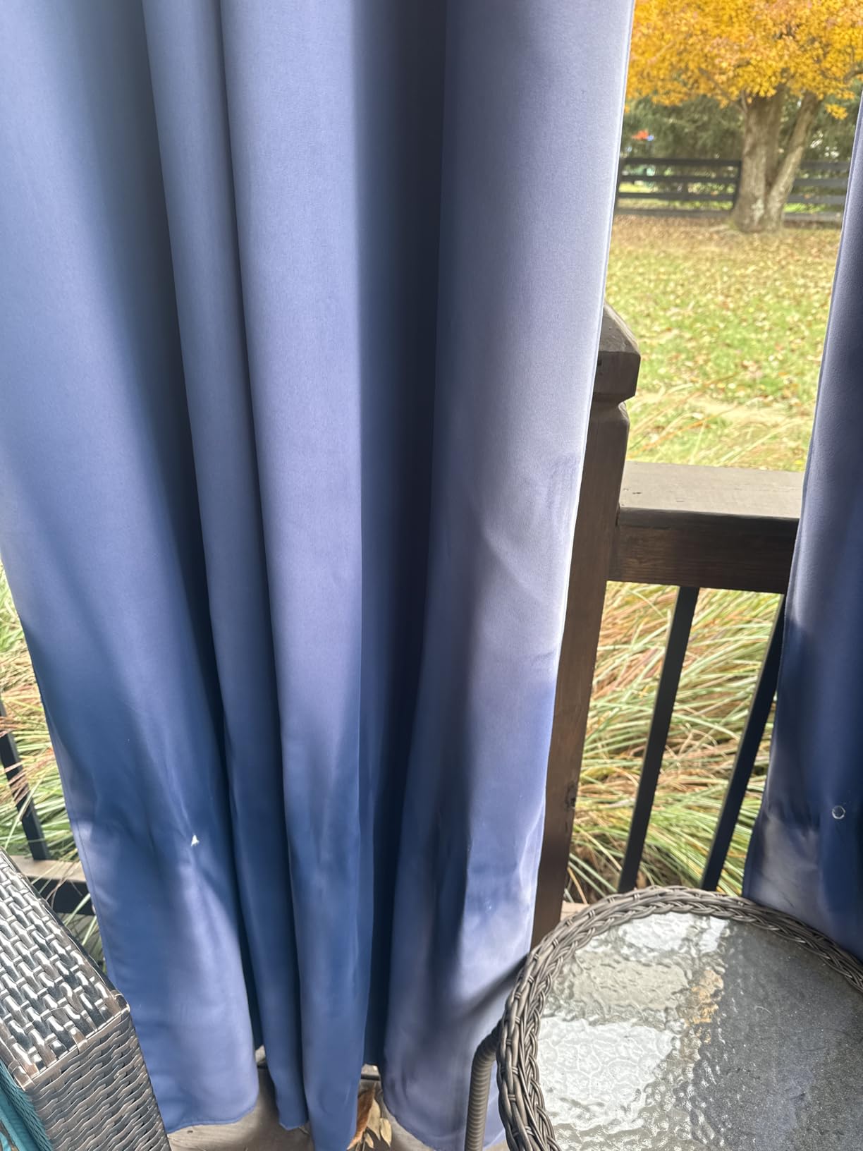 RYB HOME Outdoor Curtains for Patio Waterproof Privacy Thermal Insulated | Light Blocking, Blackout, Thick Outside Curtains for Porch, Gazebo, Pergola, W52 x L84, Biscotti Beige, 1 Panel customer photo 1