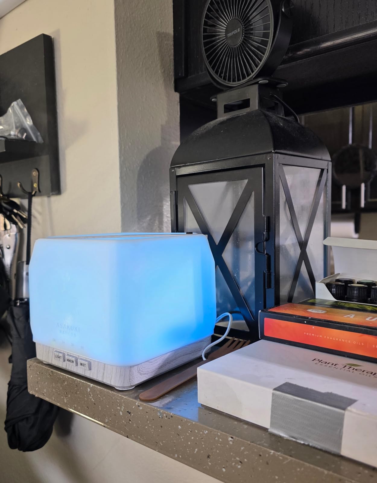 ASAKUKI Essential Oil Diffuser for Home Large 700 ml Humidifier | Automatic Shut-Off, Scent Aromatherapy Diffuser with 7 LED Lights for Living Room, Kitchen, Bedroom, Hotel - Yellow customer photo 2