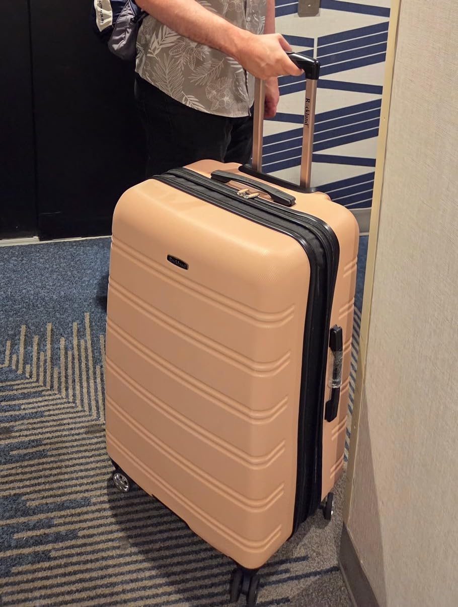Rockland Melbourne Hardside 2 Piece Expandable Spinner Wheel Luggage Set, (20
