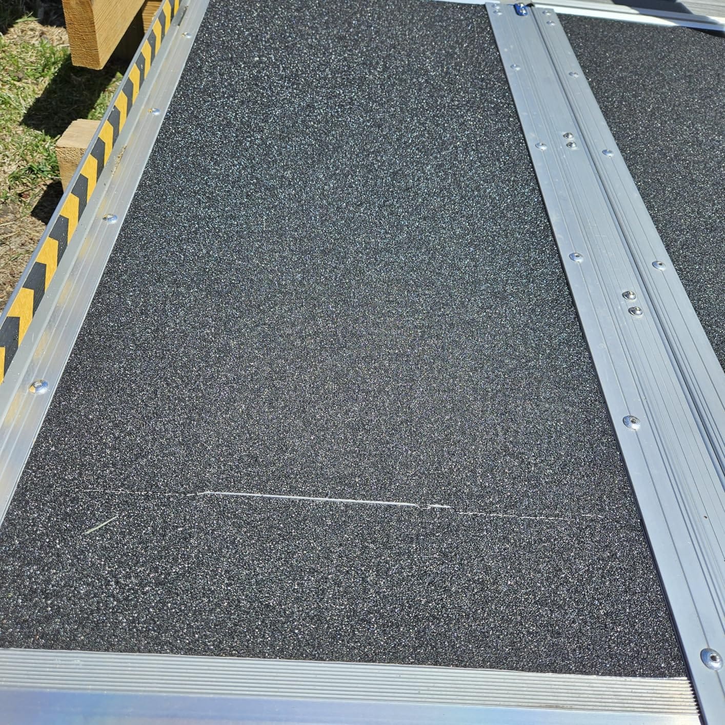 Ruedamann 3FT Portable Wheelchair Ramp for Home Steps, Non-Slip Aluminum | Scooter Ramp Upgraded Hinge, Folding wheelchair Ramps for Doorways, Ramps for Wheelchairs for home Steps, Porch, Scooters customer photo 2