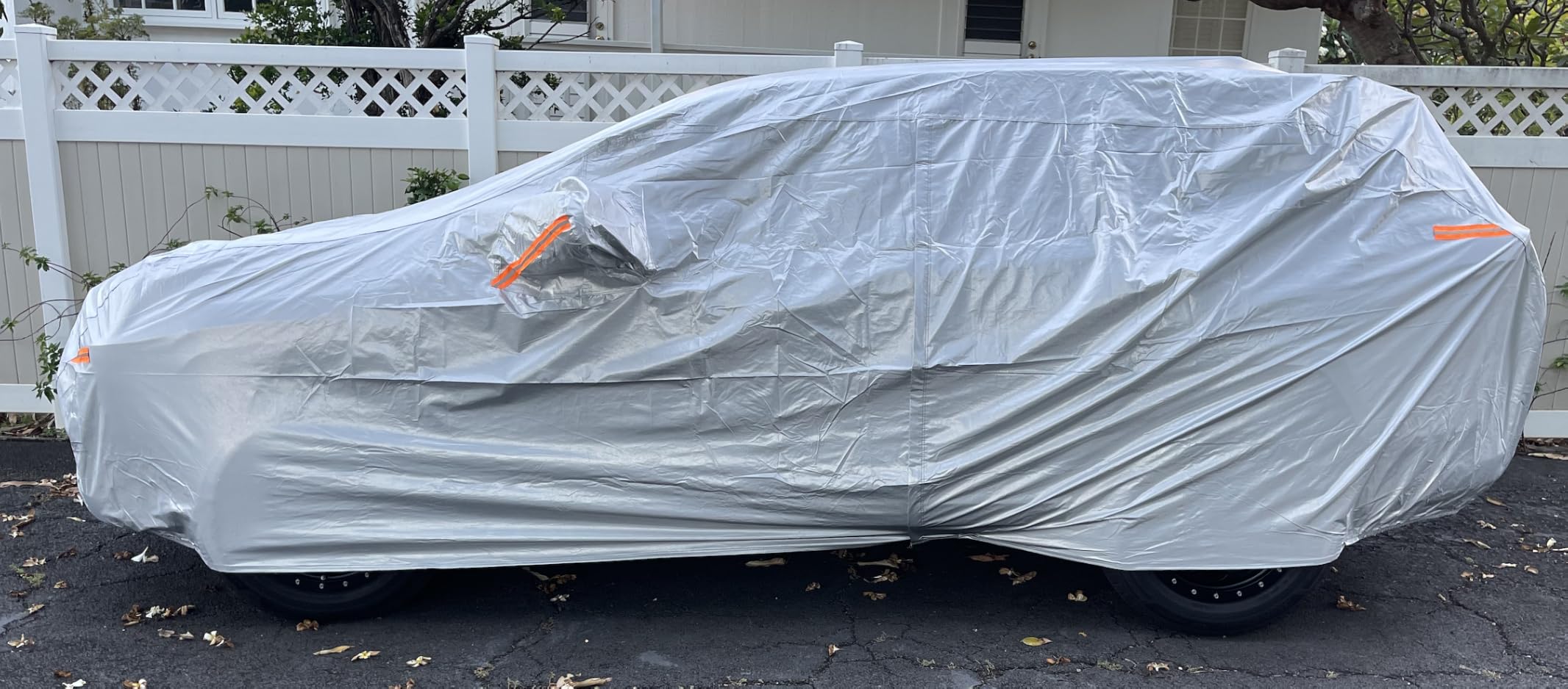 Kayme SUV Car Cover See Vehicle Size Chart for Accurate Fit, Size S4 | Waterproof All Weather Heavy Duty. MDX ZDX, X5 X6, Explorer, Pilot etc. Protects Against Sun, Rain, Snow, Dust. Soft Cotton customer photo 1