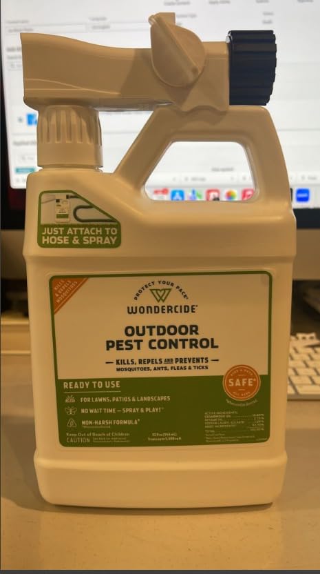 Wondercide - Outdoor Pest Control Spray with Natural Essential Oils - 32 oz | Mosquito, Ant, Insect Repellent, Treatment, Killer - Ready to Use - Safe Around Pets Kids customer photo 2