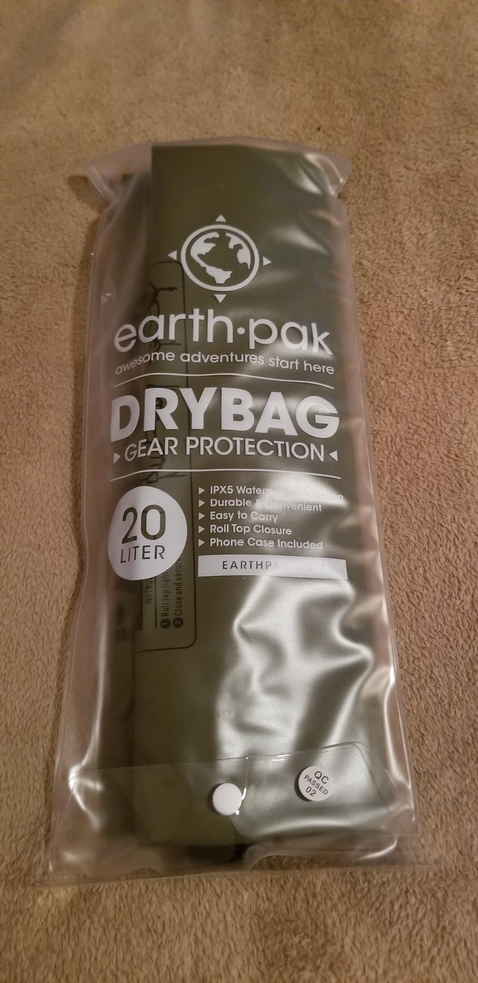 Earth Pak Waterproof Dry Bag - Roll Top Waterproof Backpack Sack Keeps Gear Dry for Kayak with Waterproof Phone Case customer photo 1