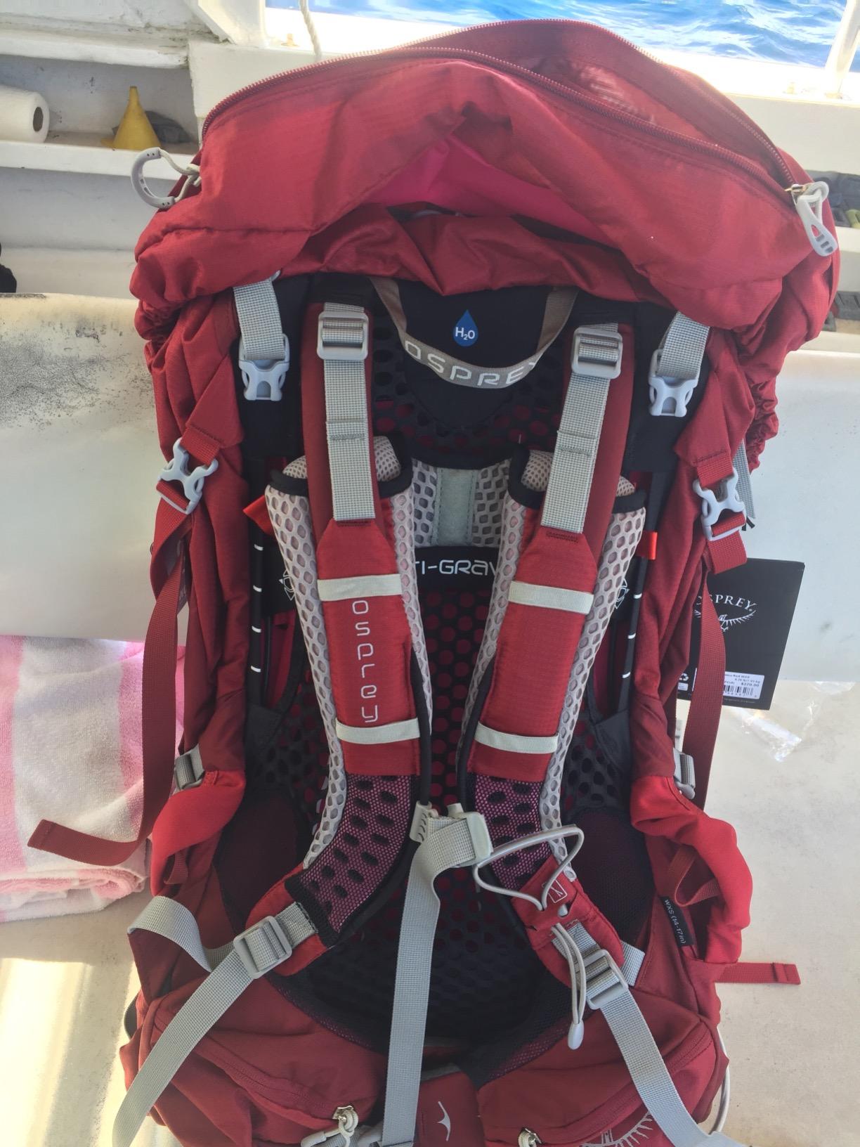 Osprey Aura AG 50L Women's Backpacking Backpack, Vestal Grey, X-Small customer photo 1