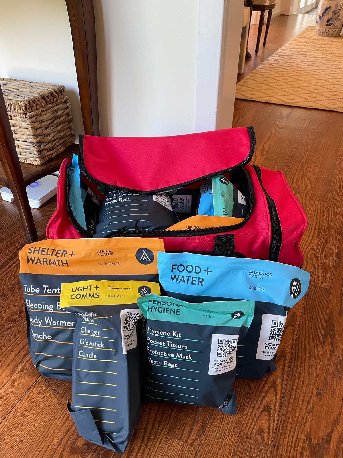 Complete Earthquake Bag - 3 Day Emergency kit for Earthquakes, Hurricanes, Wildfires, Floods + Other disasters customer photo 2