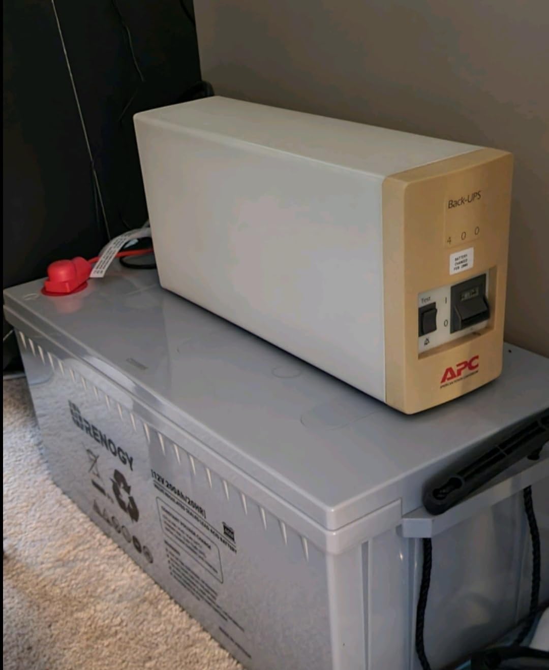 Renogy 12 Volt 200Ah Deep Cycle AGM Battery, Lead Acid Solar Battery customer photo 1