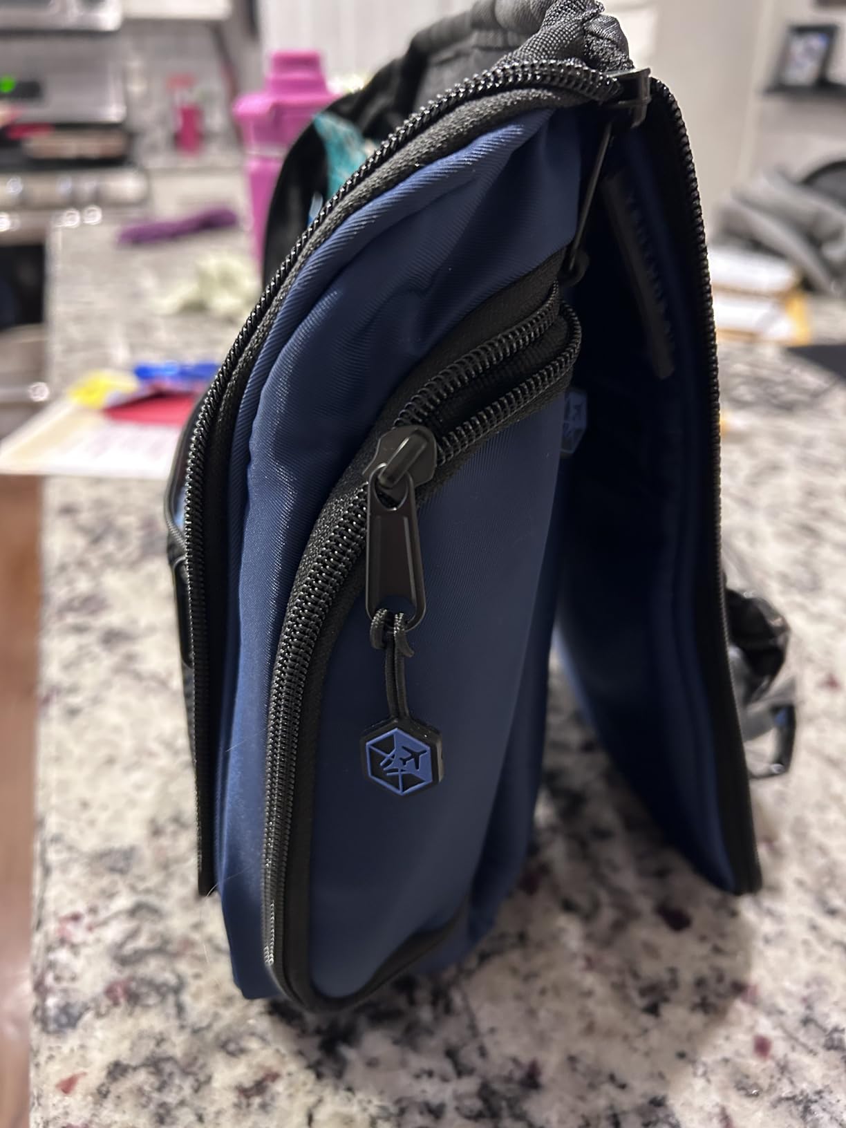 VENTURE 4TH Hanging Travel Toiletry Bag, 18 Compartments - Forest Green | Hangs on rails, hooks or doors; stands upright. Removable TSA pouch. Water-resistant Nylon 290D Twill, reinforced stitching. customer photo 1