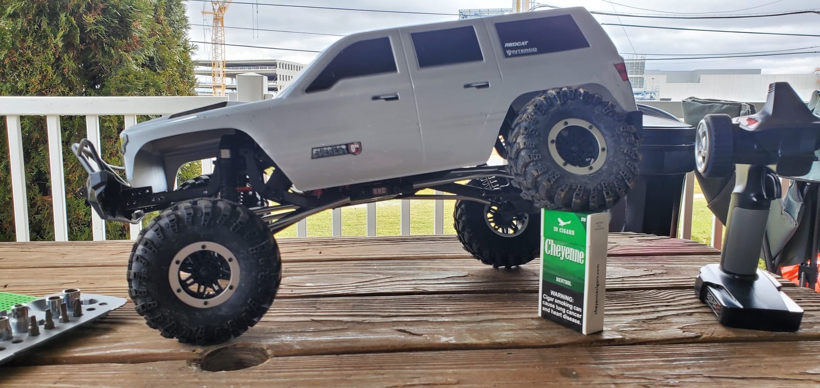 Redcat Racing Everest GEN7 Sport 1/10 Scale RC Rock Crawler 4x4 - 4WD RTR RC Truck with Steel Frame, Oil Shocks, Beadlock Wheels, Interco Tires, Waterproof ESC & Battery Included - Silver customer photo 1