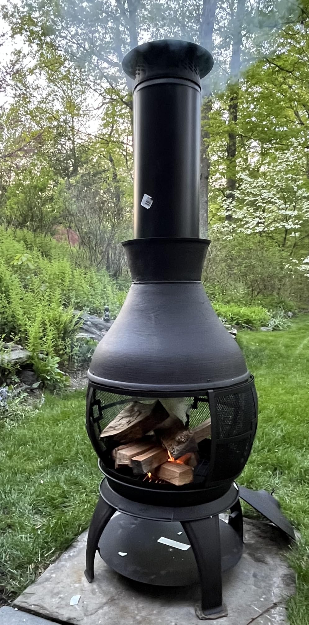 BALI OUTDOORS Chiminea Outdoor Fireplace customer photo 2