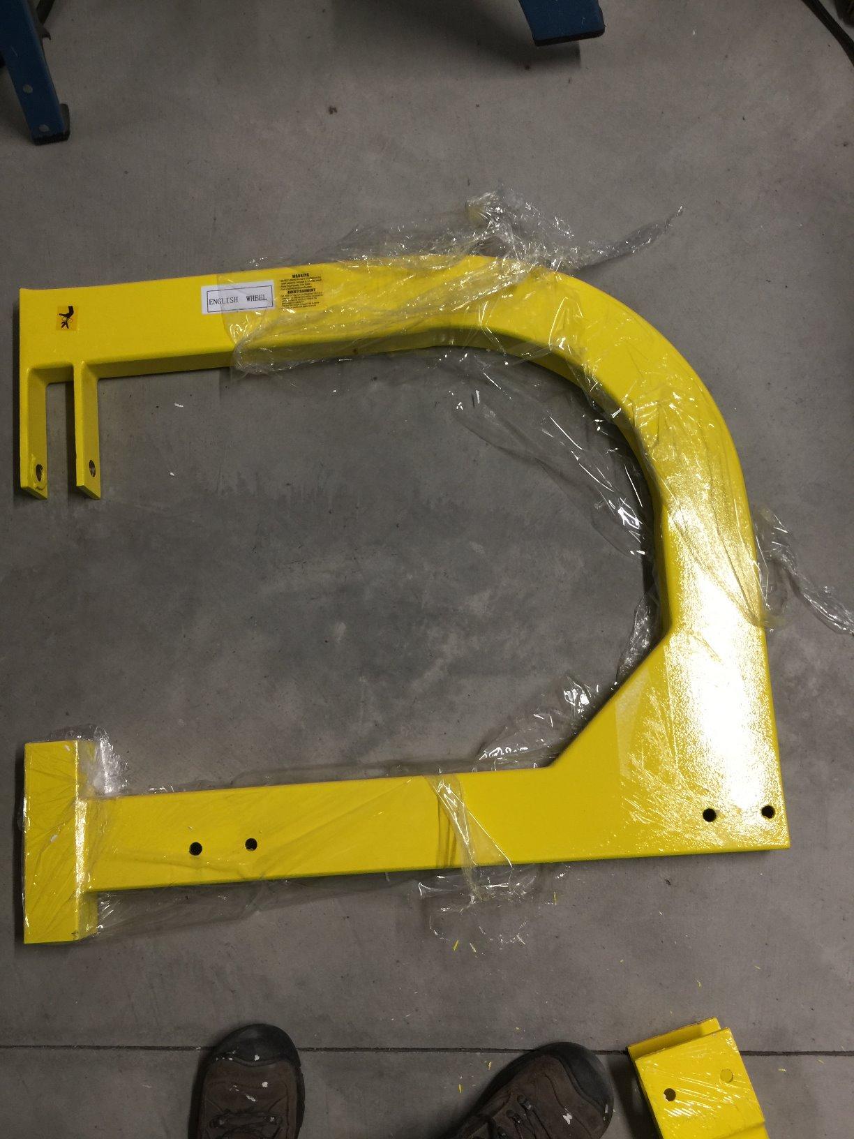 JEGS English Wheel with Stand [27 in. Throat] | English Wheel with Stand for mounting the tire and supporting vehicle movement; aluminum and steel construction customer photo 2