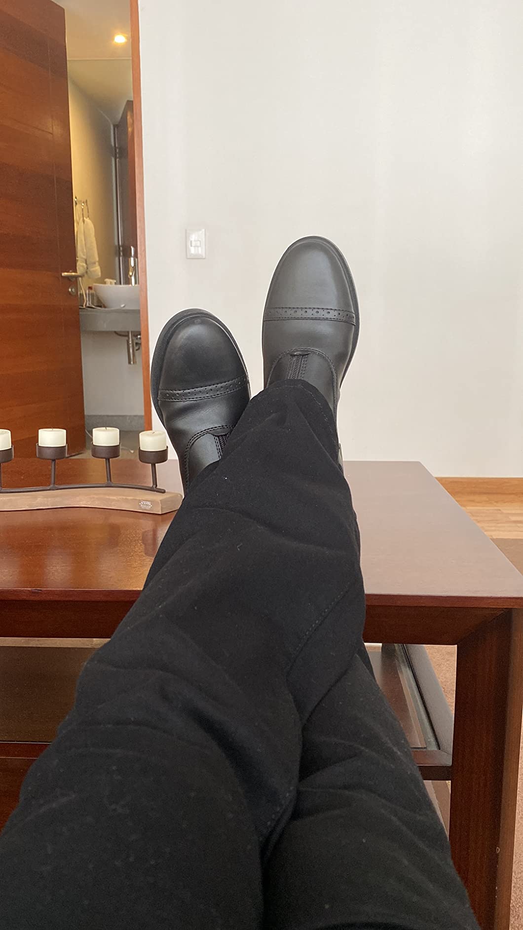 HORZE Wexford Womens' Paddock Boots Synthetic Leather Zip Design Footwear customer photo 2