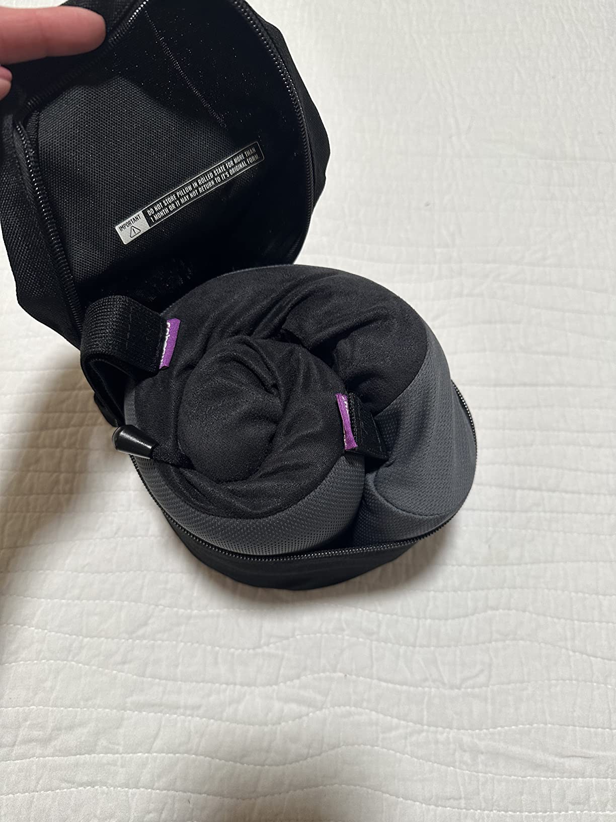 Cabeau Evolution S3 Travel Pillow - Memory Foam Neck Pillow for Airplane and Long Flights with Seat Straps for Head and Neck Support, 360 Degree Support (Steel Grey) customer photo 2