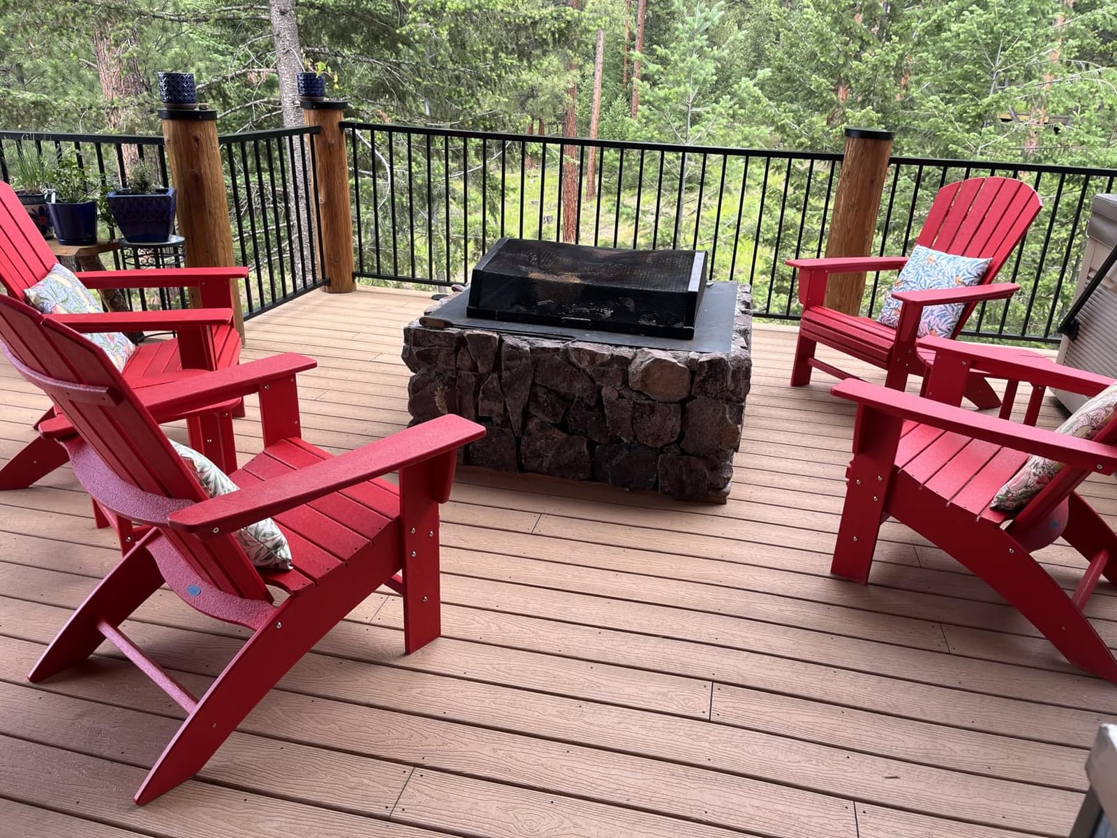 POLYWOOD Nautical Curveback Adirondack Chair, HDPE Outdoor Patio Furniture for Deck, Pool, Garden, Made in USA customer photo 1