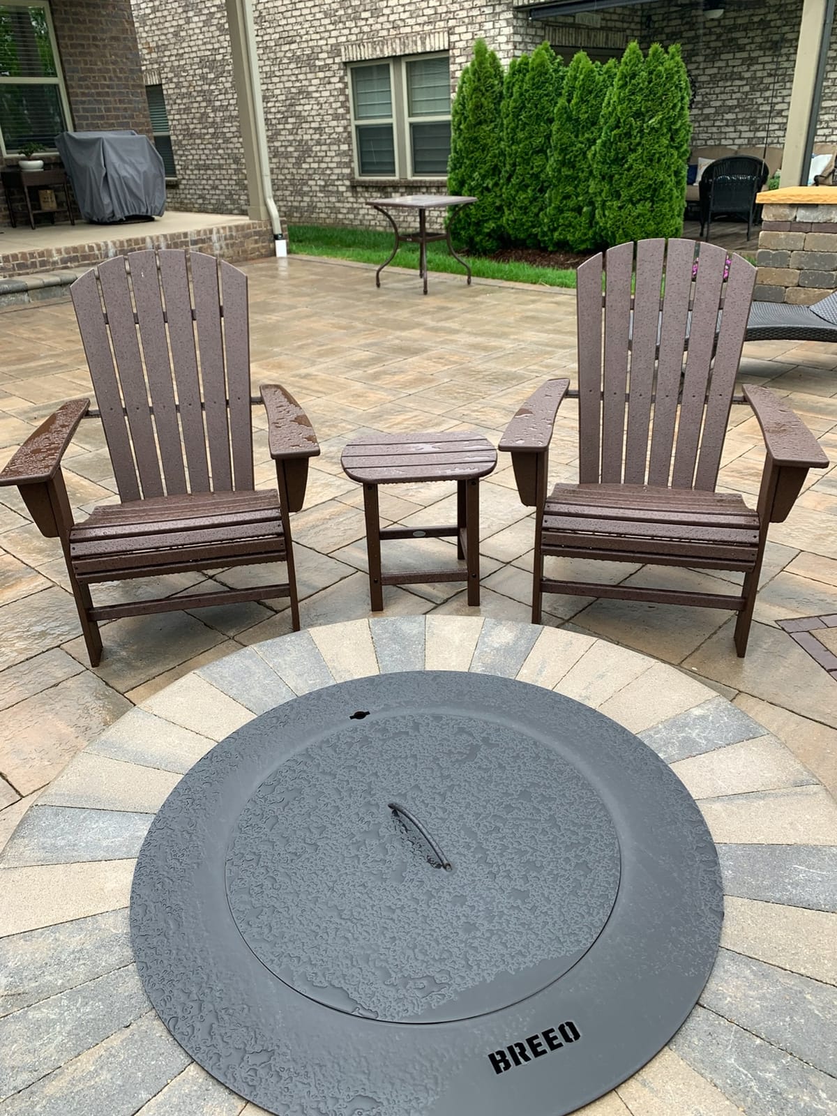 POLYWOOD Nautical Curveback Adirondack Chair, HDPE Outdoor Patio Furniture for Deck, Pool, Garden, Made in USA customer photo 2