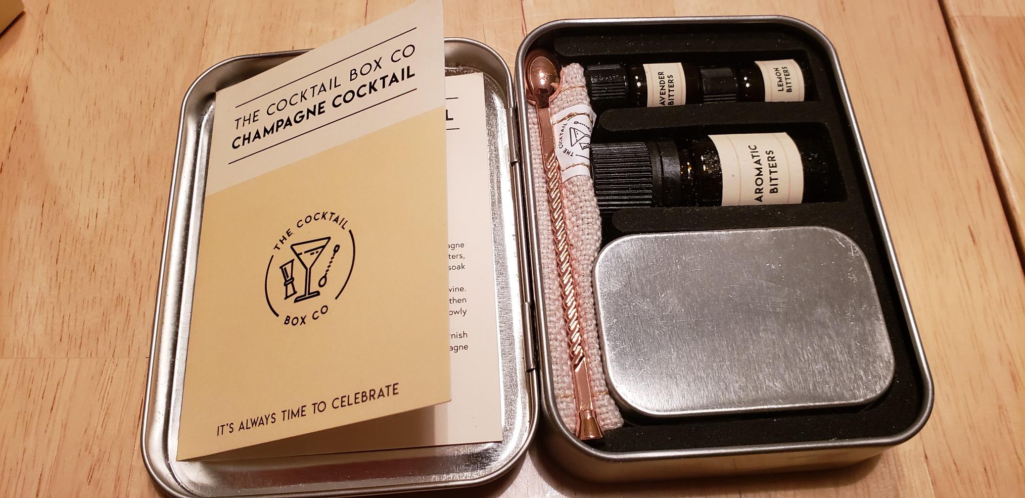 The Cocktail Box Co. Champagne Cocktail Kit - TSA Approved Champagne Travel Kit - Engagement & Birthday Gift - Pack of 1, Stainless Steel, Powder Form customer photo 1