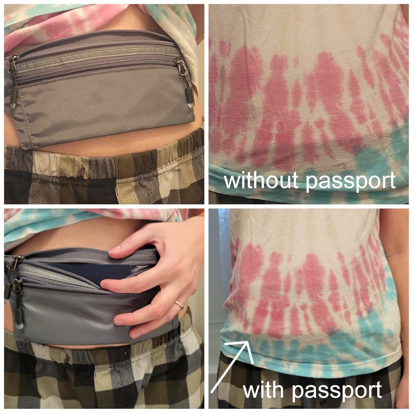 Ryaco Travel Money Belt, Slim RFID-Blocking Hidden Waist Pouch customer photo 2