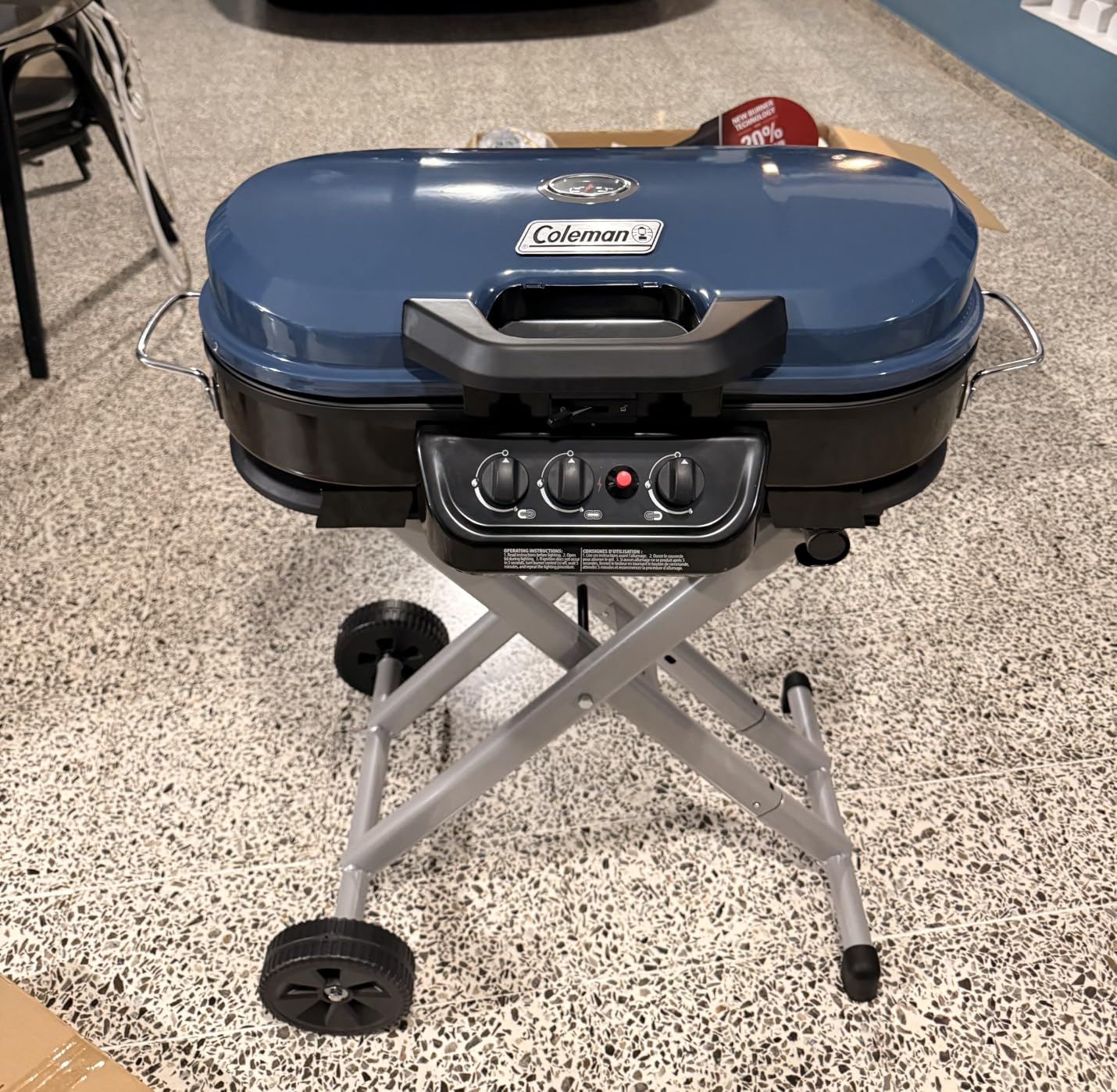 Coleman RoadTrip 285 Portable Stand-Up Propane Grill with 3 Adjustable Burners & Instastart Ignition, 20,000 BTUs of Power for Outdoor Cooking, Camping, Tailgating, Grilling, BBQs, & More customer photo 1