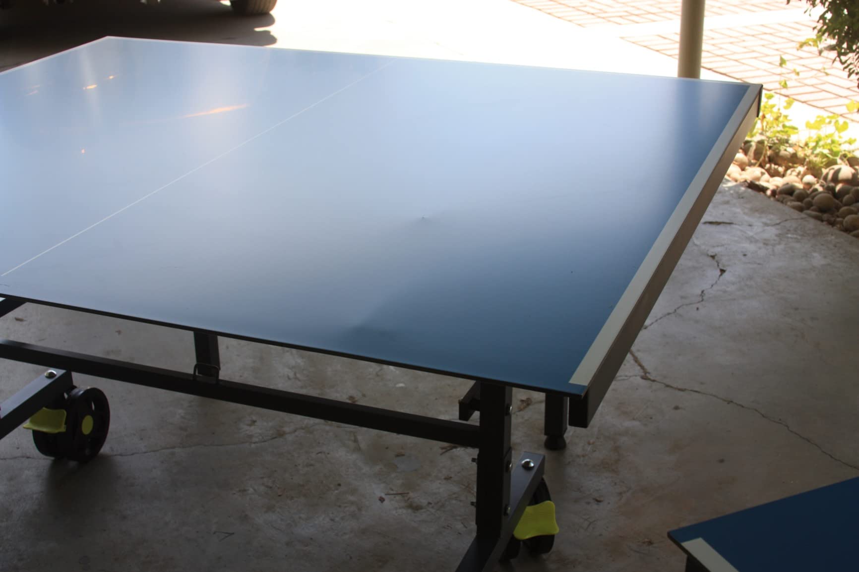 JOOLA NOVA Outdoor Ping Pong Table with Waterproof Table Tennis Net Set - Quick Assembly - All Weather Aluminum Composite Surface - Tournament Quality - Indoor & Outdoor Compatible customer photo 1