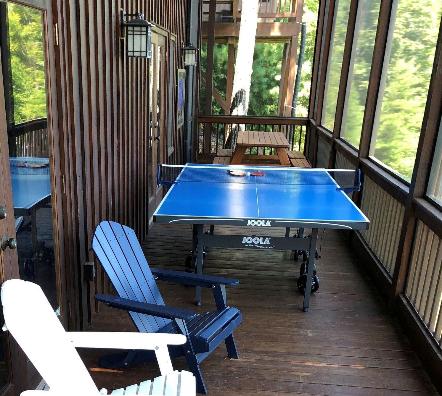 JOOLA NOVA Outdoor Ping Pong Table with Waterproof Table Tennis Net Set - Quick Assembly - All Weather Aluminum Composite Surface - Tournament Quality - Indoor & Outdoor Compatible customer photo 2