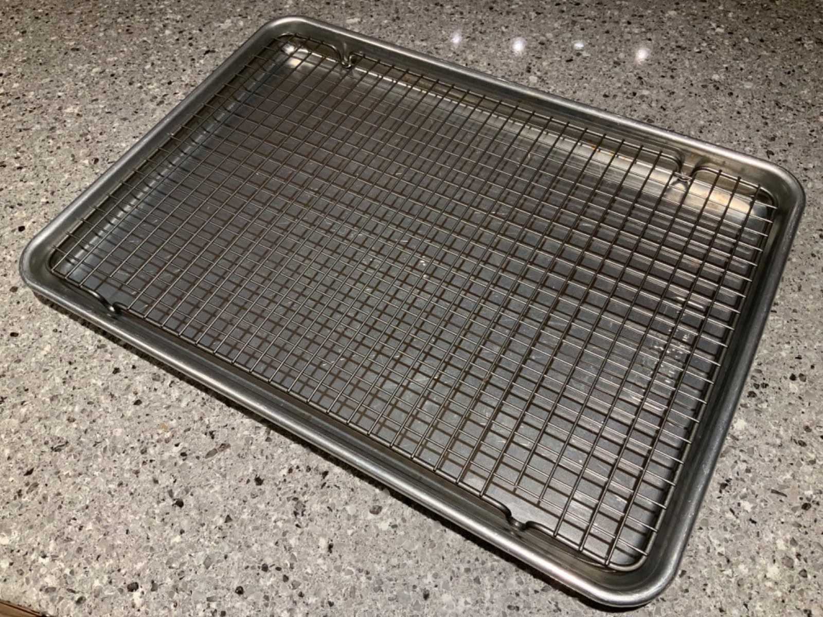 Nordic Ware 43343 Oven Safe Nonstick Baking & Cooling Grid (1/2 Sheet), Steel customer photo 2