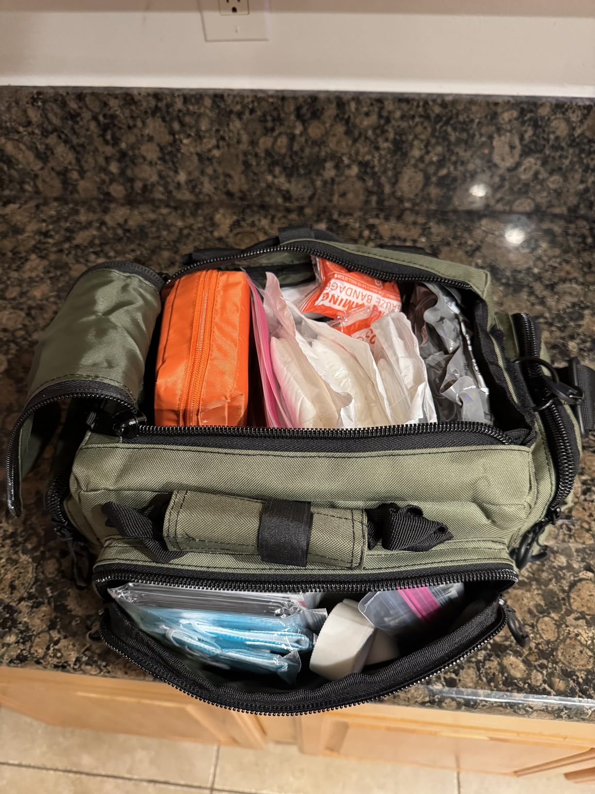 Exos Tactical Range Bag - Medium Size Range Bag for Shooting - Gun Case for Handguns, Ammo Storage, Tactical Backpack, Molle Webbing, Free Subdued USA Patch customer photo 2