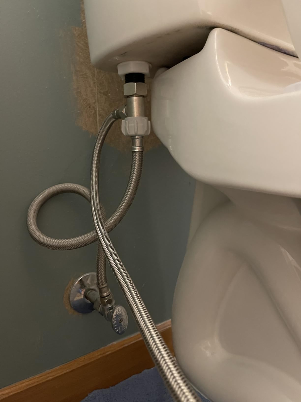 Bio Bidet SlimEdge Bidet Attachment for Toilet, Non Electric, Dual Nozzles for Front and Rear Cold Water Wash, Adjustable Water Pressure, White customer photo 2