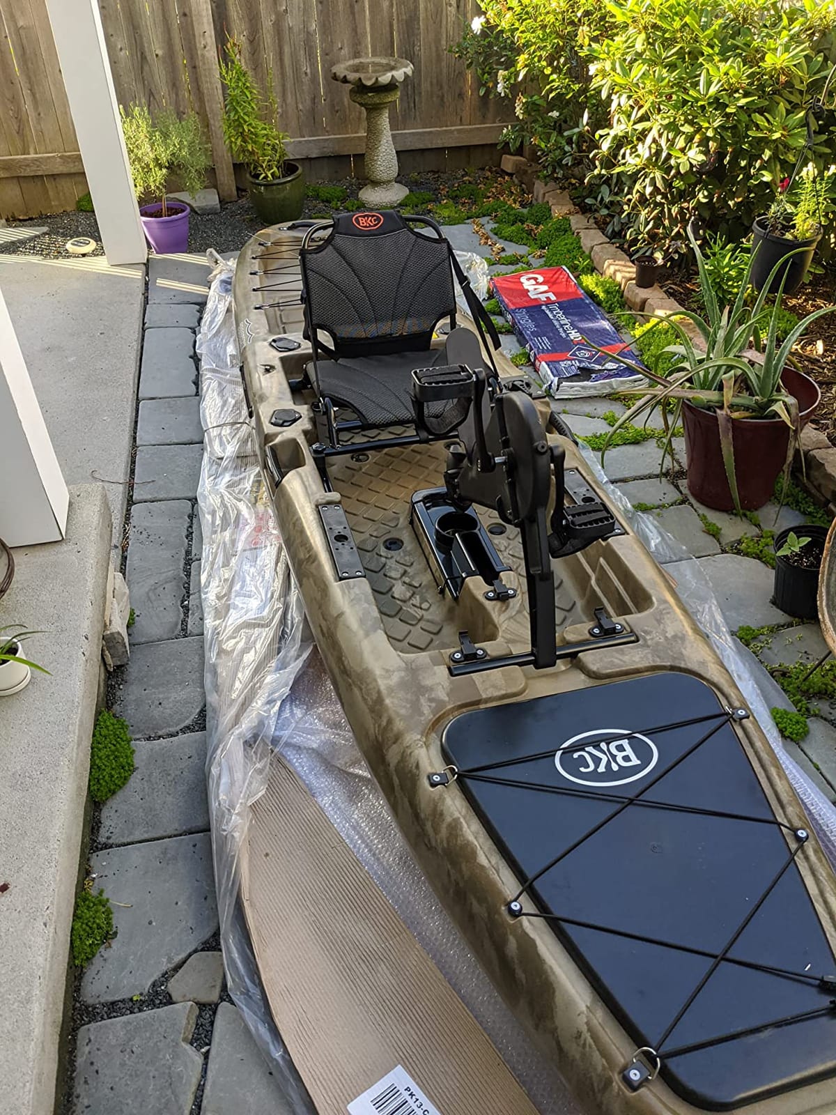 BKC Brooklyn 12.5 Pro Pedal Fishing Kayak, Propeller Drive with Rudder Steering - 550 lb Capacity customer photo 1